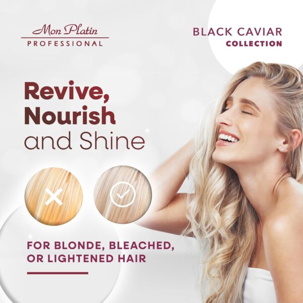 Total Blonde Shampoo for Blonde Hair Black Caviar - 500ml - Image 3